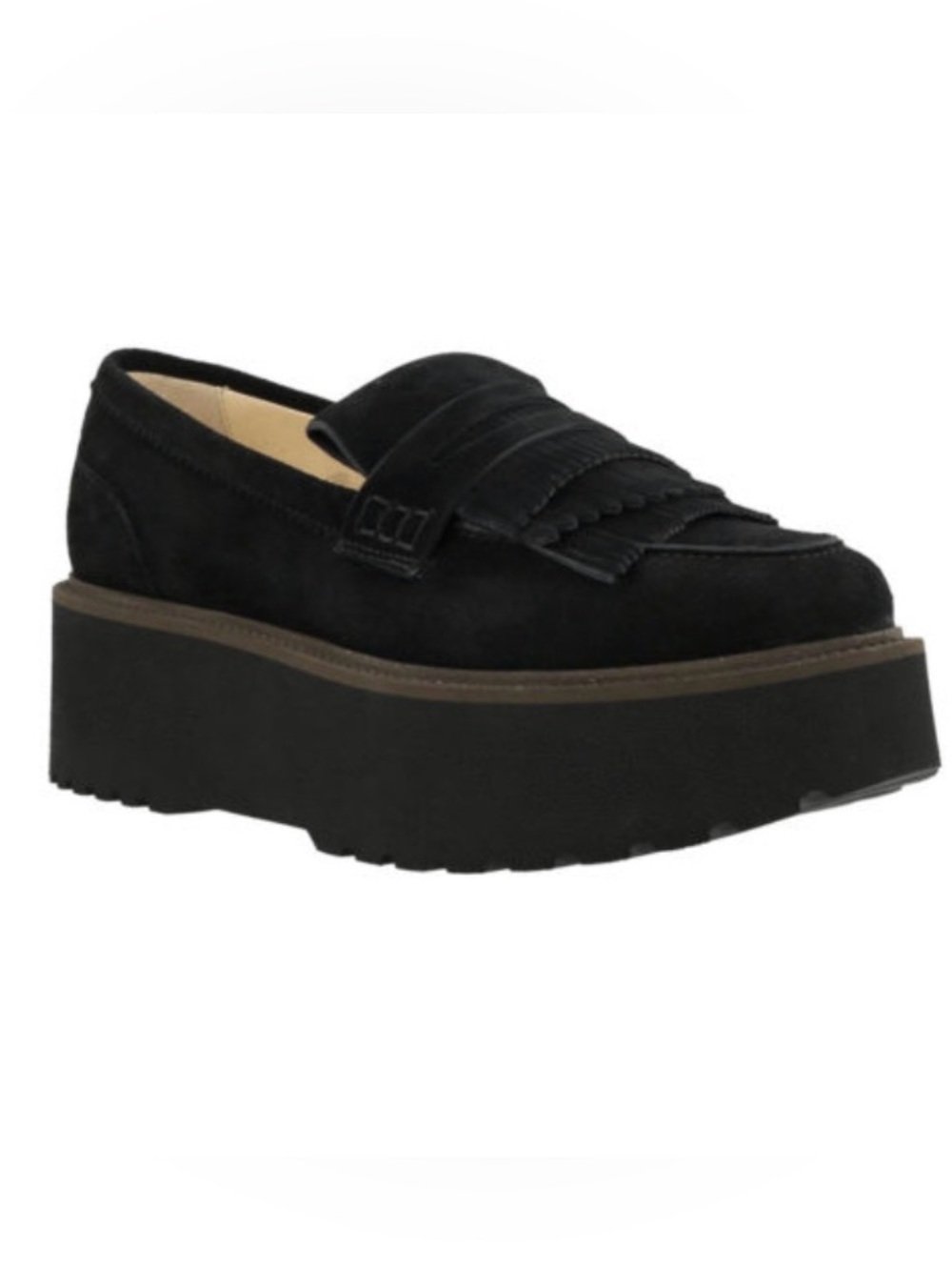 Hogan H355 Mocassino Kittie Fringe Suede Loafers 35/5